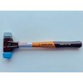 thumbnail image 1 of halder 3013.030 simplex 12 oz soft-face hammer, blue rubber/grey rubber faces, 1 of 3