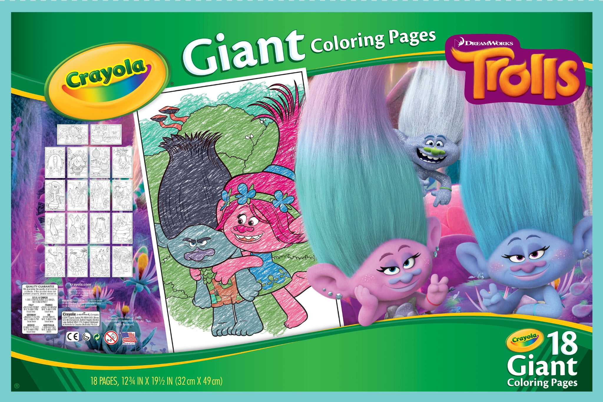 8800 Crayola Giant Coloring Pages Trolls  Images