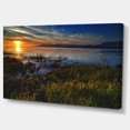 thumbnail image 2 of Coucher de Soleil sur Rivière Chaude avec Oies Migratrices - Impression sur Toile Paysage Extra Grand, 2 of 4