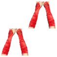 thumbnail image 2 of Qarigey Guantes florales de encaje con lentejuelas, ropa de mano sin dedos, manoplas para niña, traje de noche de boda elástico, actuación Type4 NO4, 2 of 6