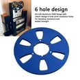 thumbnail image 3 of Sound Tape Empty Reel, Professional 6 Hole Improve Sound Quality Low Noise Opening Machine Part 1/4 10.5 Inch Empty Takeup Reel  for Reel To Reel Tape Player Blue, 3 of 7
