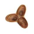 thumbnail image 3 of Bloomingville Modern Acacia Wood Appetizer Bowl with 3 Compartments, Natural, 3 of 7