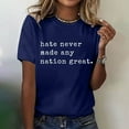thumbnail image 2 of Cqxid525 Short Sleeve Tops For Women Womens Fashion Workout T Shirts Athletic Plus Size Tops Summer Trendy Clothes 2025 Short Sleeve Spring Tee Blue Xxl, 2 of 7