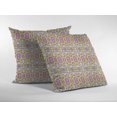 thumbnail image 3 of Black Geometric Pattern Leather Throw Pillow, 3 of 6