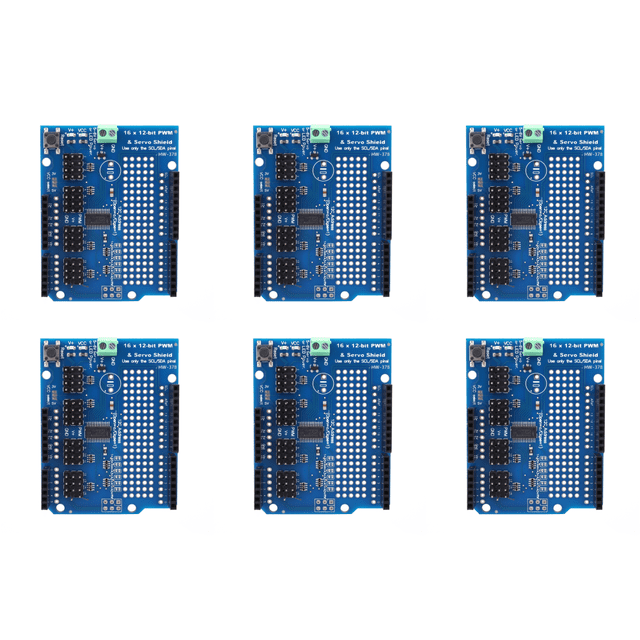 Escudo Controlador PWM Interfaz I2C 16 Canales Y 12 Bits para