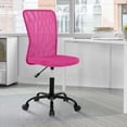 thumbnail image 7 of CL.HPAHKL Mesh Office Desk Chair Armless Computer Chair, Adjustable Rolling Task Work Swivel Chairs with Wheels, Ergonomic PC Chair for Small Spaces Home Bedroom Study, Pink, 7 of 7