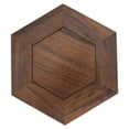 thumbnail image 2 of 1Pcs Hexagonal Wood Flowerpot Base for Indoor Decorative, 2 of 8