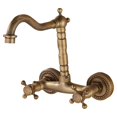 thumbnail image 1 of Wall Mount Kitchen Faucet Mixer Tap Bathroom Sink Faucet for RV Home Laundry tall-tall, 1 of 4