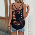 thumbnail image 5 of Jsaierl Independence Day Tops for Women Casual Elegant Sleeveless Tank Top Patriotic Red White and Blue Graphic Camisole Soft Spaghetti Strap Blouses Vest, 5 of 6