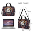 thumbnail image 3 of FORMRS 16" Laptop Bag Carrying Sleeve Case with Handle Travel Shoulder Briefcase, Brown Abstract Eagle, 3 of 8