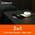 thumbnail image 5 of Link2Home 2-in-1 Bedside Detachable Lamp with Fast 10W Wireless Charger, Magnetic and Hook, 5 of 9
