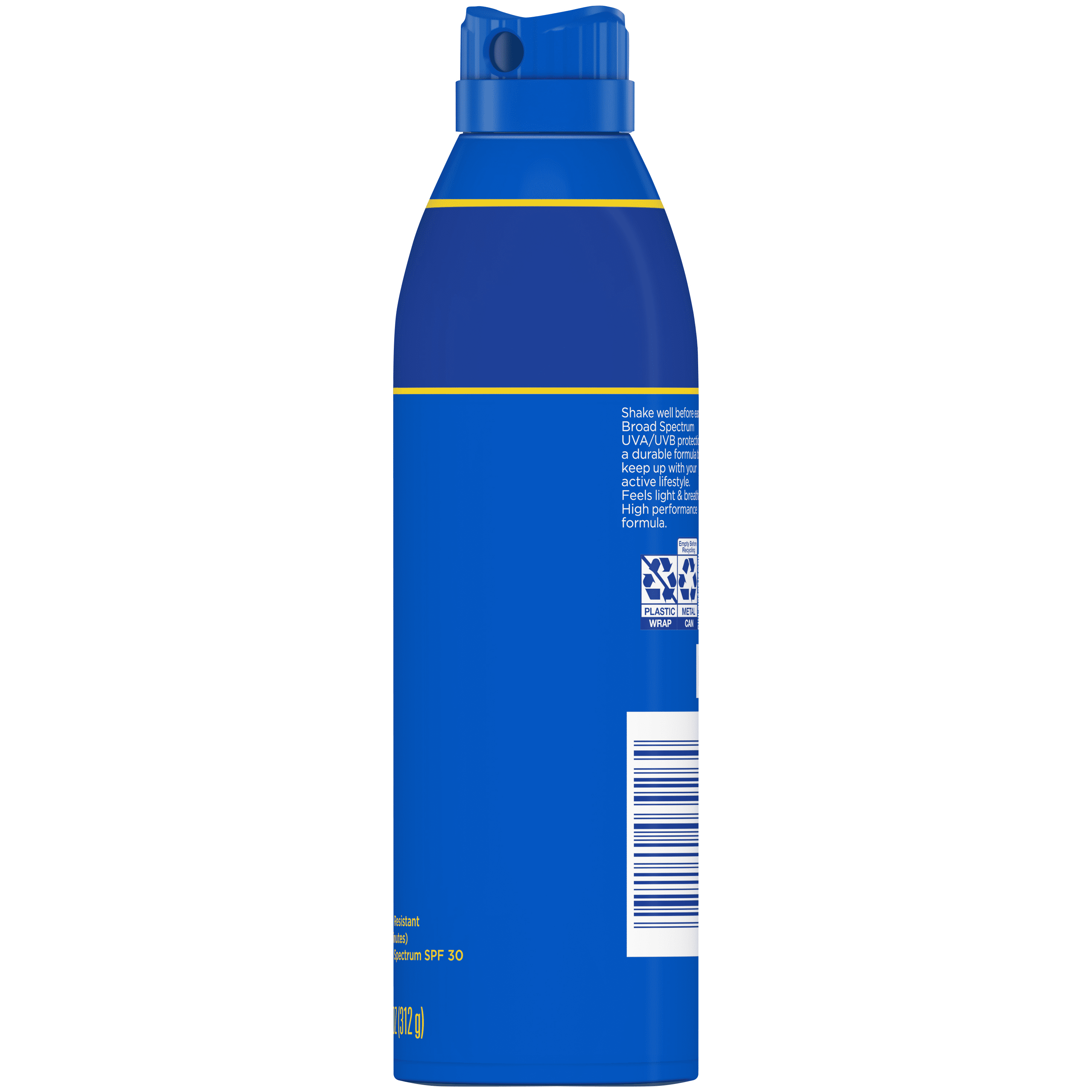 Coppertone Sport 4-in-1 Performance Sunscreen Spray,Twin Pack, SPF 30, Adult, 11 oz