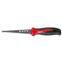 Milwaukee, 6 in. Plaster Jab Saw, Rasping holes, Rubber over mold grip Handsaw