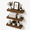 Dark brown, variant on Set of 3 Floating Shelves for Wall Decor, Wall Mounted Organizer and Picture Ledge, Small Bookshelf for Bathroom, Bedroom and Living Room, 16 x 6.6 x 1.1 in, White