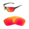 thumbnail image 4 of Walleva Fire Red Mirror Coated Polarized Replacement Lenses for Oakley Split Shot Sunglasses, 4 of 5