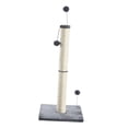 thumbnail image 1 of Cat Scratching Post Sisal Rope Scratch Post with Interactive Ball Toy for Indoor 97cm White, 1 of 9