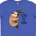 thumbnail image 4 of Inktastic I Live to Hug- Cute Sloth on a Branch Youth T-Shirt, 4 of 5