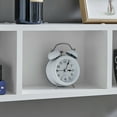 thumbnail image 2 of Danya B. Bauhaus Floating Geometric Cubby Wall Shelves - Set of 3 Sizes - White, 2 of 11