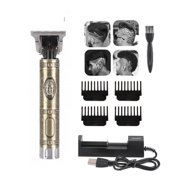 Cortadora de barba eléctrica inalámbrica, batería recargable de 1200 mAh