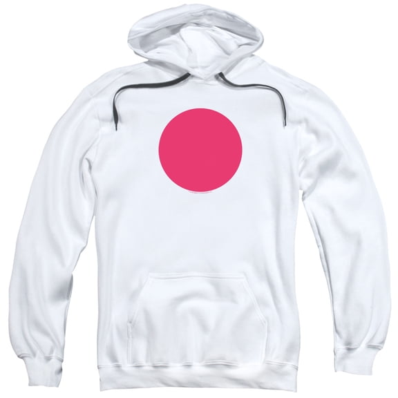 Bloodshot Spot Adult Pullover Hoodie Sweatshirt White