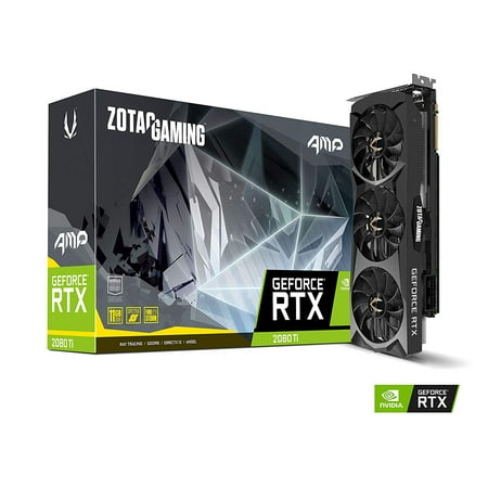 ZOTAC GAMING GeForce RTX 2080 Ti AMP Triple Fan 11GB GDDR6 352-bit Graphics Card - (Best Graphics Cards For Gaming 2019)