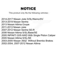 thumbnail image 2 of CMX Front Rear Ceramic Brake Pads Kit for Car Nissan Sentra Altima Juke 350Z INFINITI G35 KCX-100211, 2 of 9