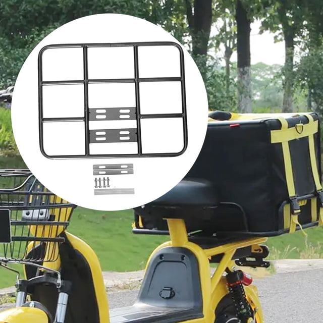 Portaequipajes trasero para bicicletas perfecl Varilla Redonda 48x38cm