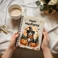thumbnail image 3 of Happy Halloween Bernese Mountain Dog Witches Hat Pumpkin Carving Spiral Bound Journal Berner Lover Gifts 5x7in Spiral Notebook - 02019, 3 of 5