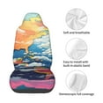 thumbnail image 4 of Wukai Colorful Whimsical Earth Full Set Car Seat Covers with Soft Padding Universal Auto Front Seats Protector and Cushion Mat, 4 of 5