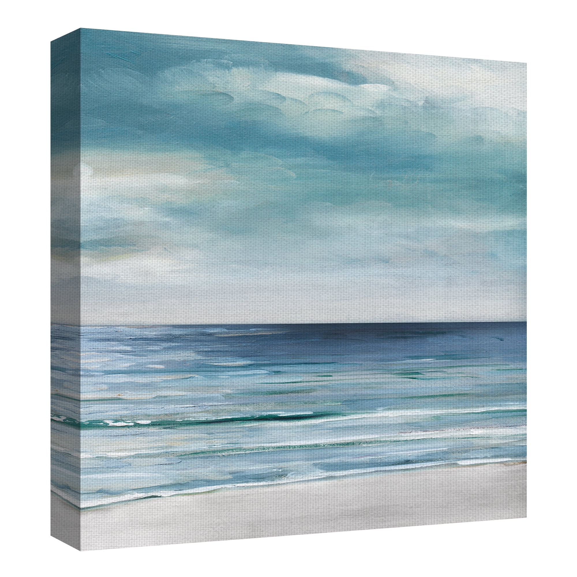 Fine Art Canvas Blue Silver Shore II by Sally Swatland Canvas Art Print