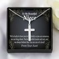 thumbnail image 3 of To My Niece You Are One Of A Kind Cross Card Necklace w Stainless Steel Pendant, 3 of 20