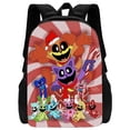 thumbnail image 1 of Buy 2 Save 10% Nueva mochila escolar de tamaño completo con animales sonrientes del capítulo 3 de Poppy, 1 of 2