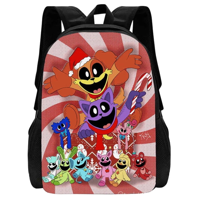 Buy 2 Save 10% Nueva mochila escolar de tamaño completo con animales sonrientes del capítulo 3 de Poppy
