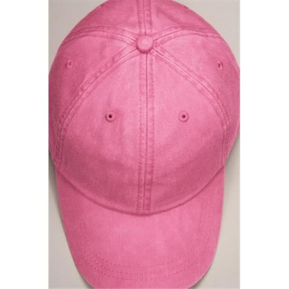 LP101 Optimum-Solid Pigment Dyed 6 Panel Low Profile Cap- Coral