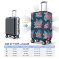 thumbnail image 2 of Luggage Cover Anti Scratch, Tropic Flower Leaves Elastic Suitcase Protector Fits 18-32 Inch Luggage, 2 of 2