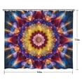 thumbnail image 5 of Colorful Tie Dye Flower Mandala Pattern Shower Curtain 84"x72" ,Bathroom Decorative Shower Curtains Set with 12 Hooks,Modern Waterproof Washable Shower Curtain, 5 of 6
