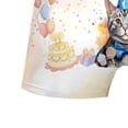 thumbnail image 5 of Watercolor American Shorthair Happy Birthday Celebration Balloons Gift Party All Over Print Boxer Briefs Underwear for Men Dad Cat Lover Kitten Owner Gifts - 00028, 5 of 6