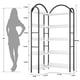 thumbnail image 2 of 5 niveles esquina estante arched metal frame - an industrial forma l estante libros combining wood y metal abiertos almacenamiento, great living rooms, bedrooms, kitchens, y home offices (blan..., 2 of 7