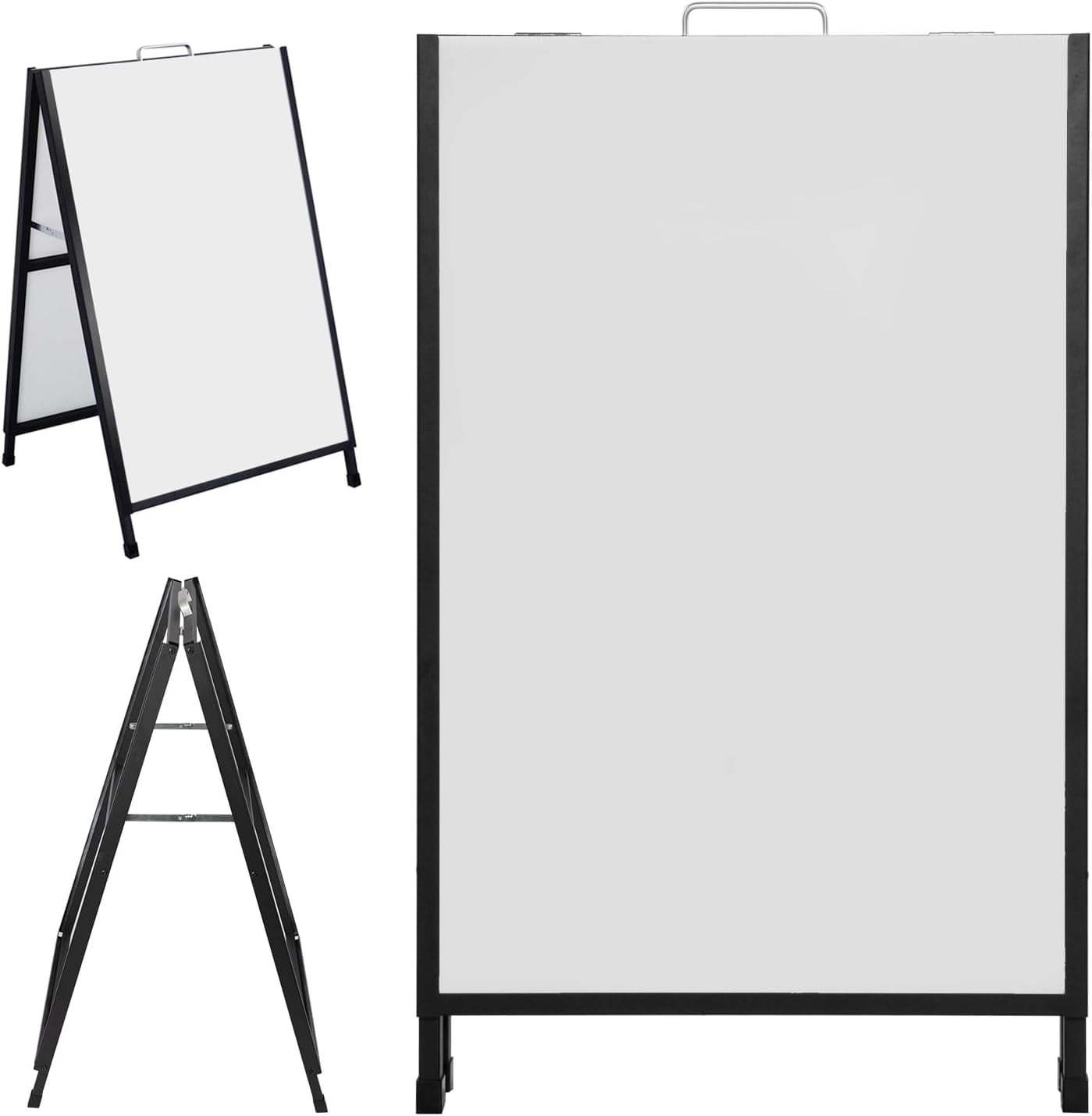 24 x 36 Inch A Frame Sign Sidewalk Signboard Double-Sided Portable Sandwich Board for Outdoor Street Advertising Poster