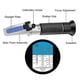 thumbnail image 2 of 4-in-1 Antifreeze Refractometer Ethylene Glycol, Propylene Glycol, For Cooling Water Freezing Point, Disc Water, Adblue, Battery, 2 of 4