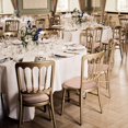 thumbnail image 2 of Chair Seat Covers, Dining Room Chair Seat Covers with Ties, Stretch Jacquard Chair Covers Protectors for Dining Room Kitchen Chairs - Set of 4, Rhombic, Camel, 2 of 8