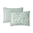 thumbnail image 2 of Mainstays Queen Comforter Set, Soft Lightweight & All Season, 3-Piece, Blue Floral, 2 of 12