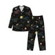 thumbnail image 1 of Balery Galaxy Pijama para Hombre de Dos Piezas con Manga Larga, Conjunto de Dormir y Descanso Suave con Bolsillos-Large, 1 of 7