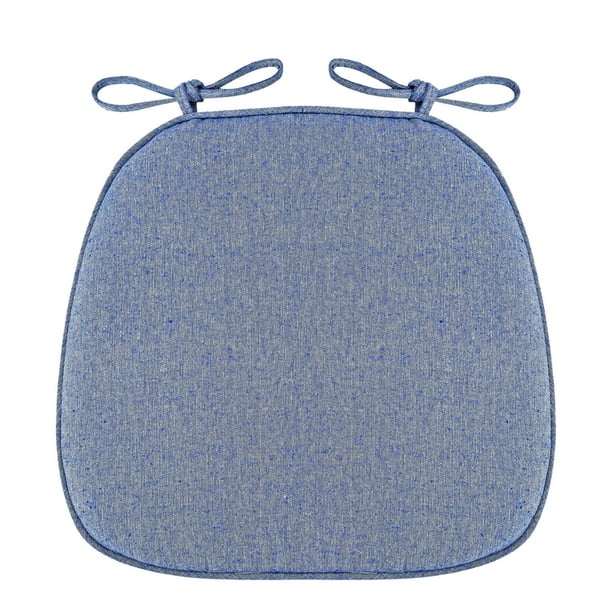 Cojín para silla (1 unidad), almohadilla de asiento de lino transpirable con núcleo de esponja y agarre antideslizante para mayor comodidad en el comedor.