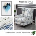 thumbnail image 3 of Wing Chair Slipcovers Stretch Spandex Wingback Chair Covers Sofa Slipcover Printing Wingback Armchair Slipcovers Furniture Protector Couch Soft with Elastic Bottom for Wingback Chairs, 3 of 5