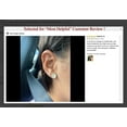 thumbnail image 2 of 14k White Gold Small Endless Hoop Earrings for Ears, Cartilage, Nose or Lips, 10mm, 2 of 12