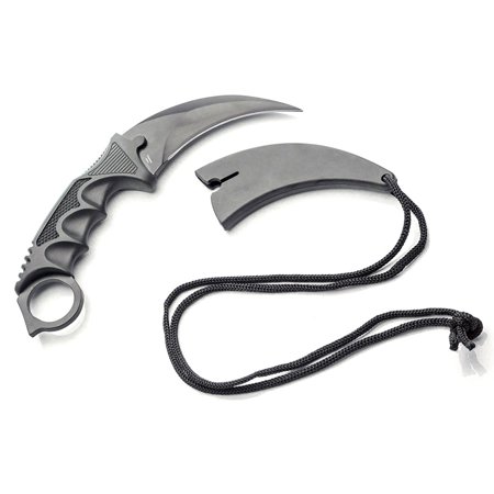 ASR Outdoor Hawkbill Style Knife Kerambit Self Defense Tool Black (Best Self Defense Knife)