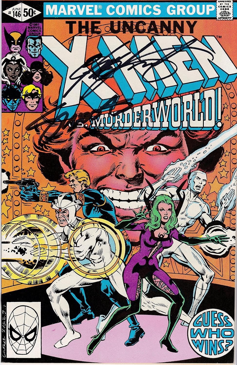 Uncanny X-Men #146 Signed Jim Shooter and Chris Claremont