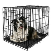 Vibrant Life Single-Door Folding Dog Crate with Divider, X-Large, 42"