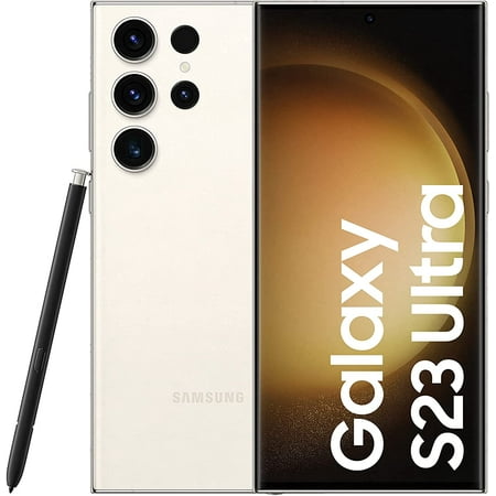 Samsung Galaxy S23 Ultra 5G SM-S918B/DS 512GB 12GB RAM DUAL SIM (Global Model) Factory Unlocked GSM (Cream)